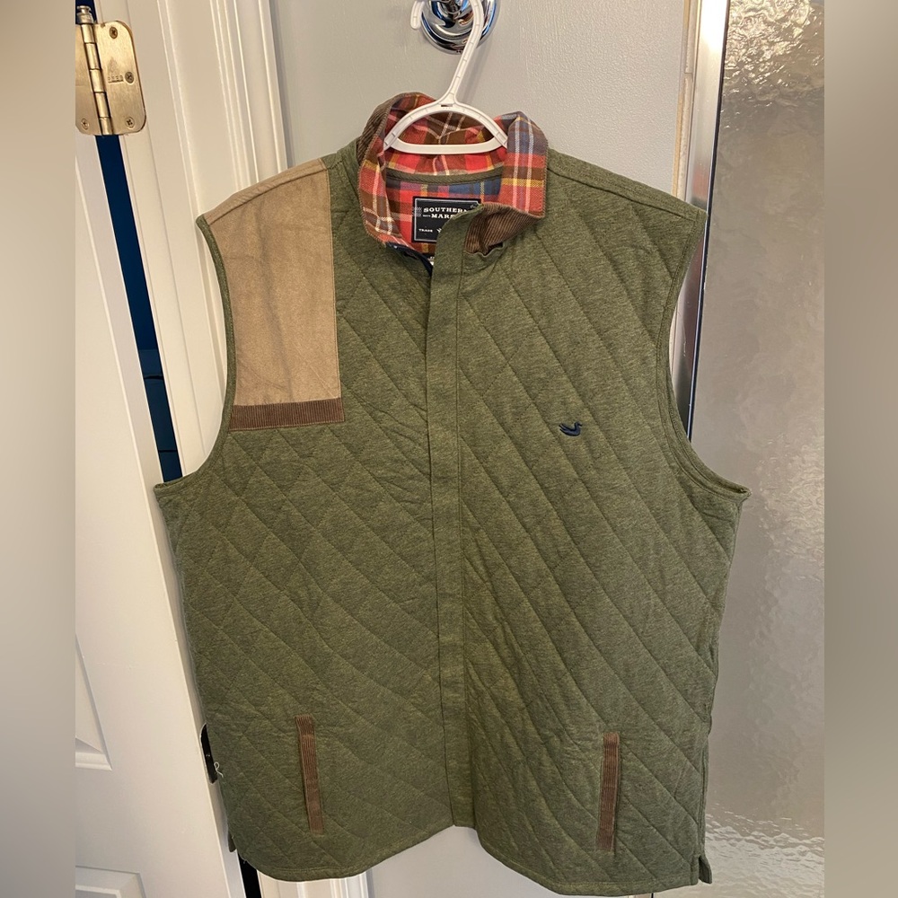 XL Southern Marsh Quilted Zip Vest